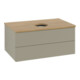 V&B Waschtischunterschrank mit Frontstruktur -Beleuchtung Antao 80x36x50cm, WBP hon. Oa, st. Gr m Lac-1