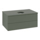 V&B Waschtischunterschrank mit Frontstruktur -Beleuchtung Antao 80x36x50cm, WBP Lac, lea gre. m Lac-3