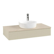 V&B Waschtischunterschrank mit Frontstruktur, mit Beleuchtung Antao 100x19x50cm, WBP botti., si Gr m Lac
