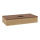 V&B Waschtischunterschrank mit Frontstruktur, mit Beleuchtung Antao 100x19x50cm, WBP-farbe w. wal, honey oak-3