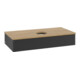V&B Waschtischunterschrank mit Frontstruktur, mit Beleuchtung Antao 100x19x50cm, WBP hon. Oa, bla m Lac-3
