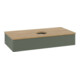 V&B Waschtischunterschrank mit Frontstruktur, mit Beleuchtung Antao 100x19x50cm, WBP hon. Oa, lea gre. m Lac-1