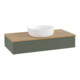 V&B Waschtischunterschrank mit Frontstruktur, mit Beleuchtung Antao 100x19x50cm, WBP hon. Oa, lea gre. m Lac-3