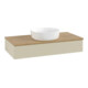 V&B Waschtischunterschrank mit Frontstruktur, mit Beleuchtung Antao 100x19x50cm, WBP hon. Oa, si Gr m Lac-1