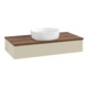 V&B Waschtischunterschrank mit Frontstruktur, mit Beleuchtung Antao 100x19x50cm, WBP w. wal, si Gr m Lac-3