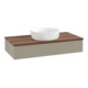 V&B Waschtischunterschrank mit Frontstruktur, mit Beleuchtung Antao 100x19x50cm, WBP w. wal, st. Gr m Lac-3