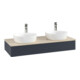 V&B Waschtischunterschrank mit Frontstruktur, mit Beleuchtung Antao 120x19x50cm, HL, WBP botti., md b m Lac-1