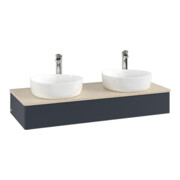 V&B Waschtischunterschrank mit Frontstruktur, mit Beleuchtung Antao 120x19x50cm, HL, WBP botti., md b m Lac