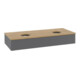 V&B Waschtischunterschrank mit Frontstruktur, mit Beleuchtung Antao 120x19x50cm, HL, WBP hon. Oa, A m Lac-1