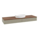 V&B Waschtischunterschrank mit Frontstruktur, mit Beleuchtung Antao 160x50cm, WBP-farbe w. wal, st. Gr m Lac-3