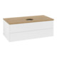 V&B Waschtischunterschrank ohne Frontstruktur -Beleuchtung Antao 100x36x50cm, WBP hon. Oa, wh. m Lac-1