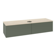 V&B Waschtischunterschrank ohne Frontstruktur -Beleuchtung Antao 160x50cm, HL, WBP botti., lea gre. m Lac