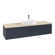 V&B Waschtischunterschrank ohne Frontstruktur -Beleuchtung Antao 160x50cm, HL, WBP botti., md bl. m Lac