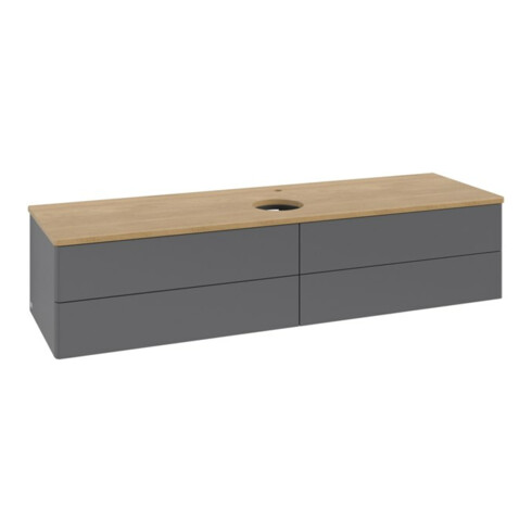 V&B Waschtischunterschrank ohne Frontstruktur -Beleuchtung Antao 160x50cm, HL, WBP hon. Oa, A m Lac