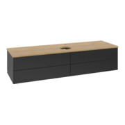 V&B Waschtischunterschrank ohne Frontstruktur -Beleuchtung Antao 160x50cm, HL, WBP hon. Oa, bla m Lac