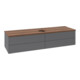 V&B Waschtischunterschrank ohne Frontstruktur -Beleuchtung Antao 160x50cm, HL, WBP w. wal, Anthrac. m Lac-1