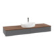 V&B Waschtischunterschrank ohne Frontstruktur -Beleuchtung Antao 160x50cm, HL, WBP w. wal, Anthrac. m Lac-3