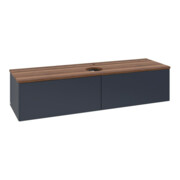 V&B Waschtischunterschrank ohne Frontstruktur -Beleuchtung Antao 160x50cm, HL, WBP w. wal, md bl. m Lac