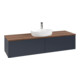 V&B Waschtischunterschrank ohne Frontstruktur -Beleuchtung Antao 160x50cm, HL, WBP w. wal, md bl. m Lac-3