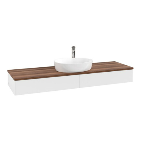 V&B Waschtischunterschrank ohne Frontstruktur -Beleuchtung Antao 160x50cm, HL, WBP w. wal, wh. m Lac