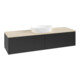 V&B Waschtischunterschrank ohne Frontstruktur -Beleuchtung Antao 160x50cm, WBP-farbe botti., bla m Lac-3