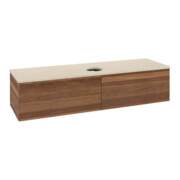 V&B Waschtischunterschrank ohne Frontstruktur -Beleuchtung Antao 160x50cm, WBP-farbe botti., warm walnut