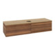 V&B Waschtischunterschrank ohne Frontstruktur -Beleuchtung Antao 160x50cm, WBP-farbe hon. Oa, warm walnut-3