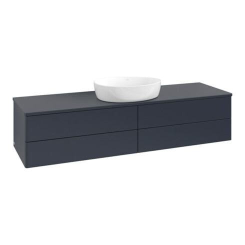 V&B Waschtischunterschrank ohne Frontstruktur -Beleuchtung Antao 160x50cm, WBP-farbe Lac, md bl. m Lac