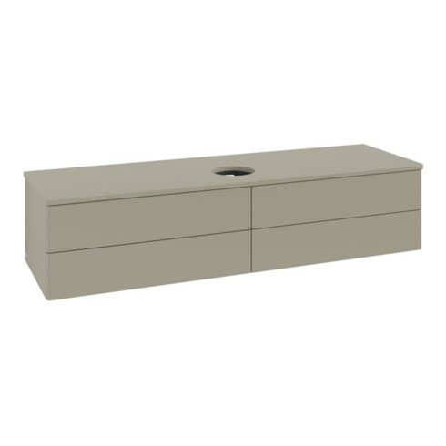 V&B Waschtischunterschrank ohne Frontstruktur -Beleuchtung Antao 160x50cm, WBP-farbe Lac, st. Gr m Lac