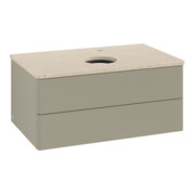 V&B Waschtischunterschrank ohne Frontstruktur -Beleuchtung Antao 80x36x50cm, HL, WBP botti., st. Gr m Lac