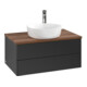 V&B Waschtischunterschrank ohne Frontstruktur -Beleuchtung Antao 80x36x50cm, HL, WBP w. wal, bla m Lac-3