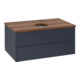 V&B Waschtischunterschrank ohne Frontstruktur -Beleuchtung Antao 80x36x50cm, HL, WBP w. wal, md bl. m Lac-1