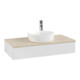 V&B Waschtischunterschrank ohne Frontstruktur, mit Beleuchtung Antao 100x19x50cm, WBP botti., glo wh. Lac-3