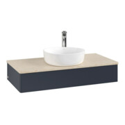 V&B Waschtischunterschrank ohne Frontstruktur, mit Beleuchtung Antao 100x19x50cm, WBP botti., md bl. m Lac