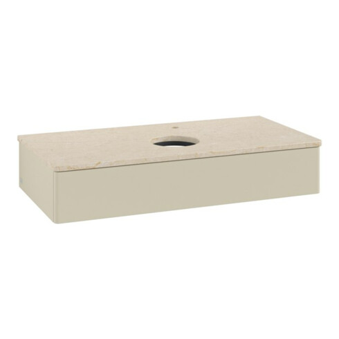 V&B Waschtischunterschrank ohne Frontstruktur, mit Beleuchtung Antao 100x19x50cm, WBP botti., si Gr m Lac