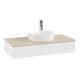 V&B Waschtischunterschrank ohne Frontstruktur, mit Beleuchtung Antao 100x19x50cm, WBP-farbe botti., wh. m Lac-1