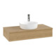 V&B Waschtischunterschrank ohne Frontstruktur, mit Beleuchtung Antao 100x19x50cm, WBP-farbe hon. Oa, hon. oak-1