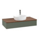 V&B Waschtischunterschrank ohne Frontstruktur, mit Beleuchtung Antao 100x19x50cm, WBP w. wal, lea gre. m Lac-3