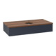 V&B Waschtischunterschrank ohne Frontstruktur, mit Beleuchtung Antao 100x19x50cm, WBP w. wal, md bl. m Lac-3