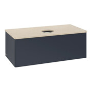 V&B Waschtischunterschrank ohne Frontstruktur, mit Beleuchtung Antao 100x36x50cm, WBP botti., md bl. m Lac