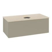 V&B Waschtischunterschrank ohne Frontstruktur, mit Beleuchtung Antao 100x36x50cm, WBP botti., st. Gr m Lac