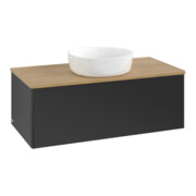 V&B Waschtischunterschrank ohne Frontstruktur, mit Beleuchtung Antao 100x36x50cm, WBP hon. Oa, bla m Lac