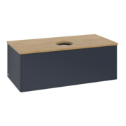 V&B Waschtischunterschrank ohne Frontstruktur, mit Beleuchtung Antao 100x36x50cm, WBP hon. Oa, md bl. m Lac