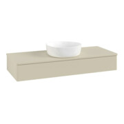 V&B Waschtischunterschrank ohne Frontstruktur, mit Beleuchtung Antao 120x19x50cm, WBP-farbe Lac, si Gr m Lac