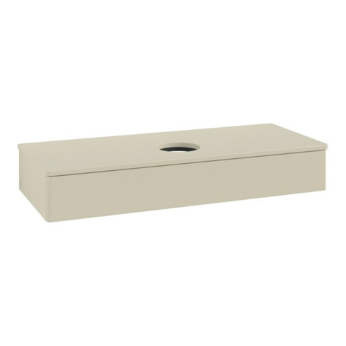 V&B Waschtischunterschrank ohne Frontstruktur, mit Beleuchtung Antao 120x19x50cm, WBP-farbe Lac, si Gr m Lac