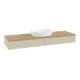 V&B Waschtischunterschrank ohne Frontstruktur, mit Beleuchtung Antao 160x50cm, WBP-farbe hon. Oa, si Gr m Lac-1