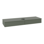 V&B Waschtischunterschrank ohne Frontstruktur, mit Beleuchtung Antao 160x50cm, WBP-farbe Lac, lea gre. m Lac