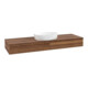 V&B Waschtischunterschrank ohne Frontstruktur, mit Beleuchtung Antao 160x50cm, WBP-farbe w. wal, warm walnut-3