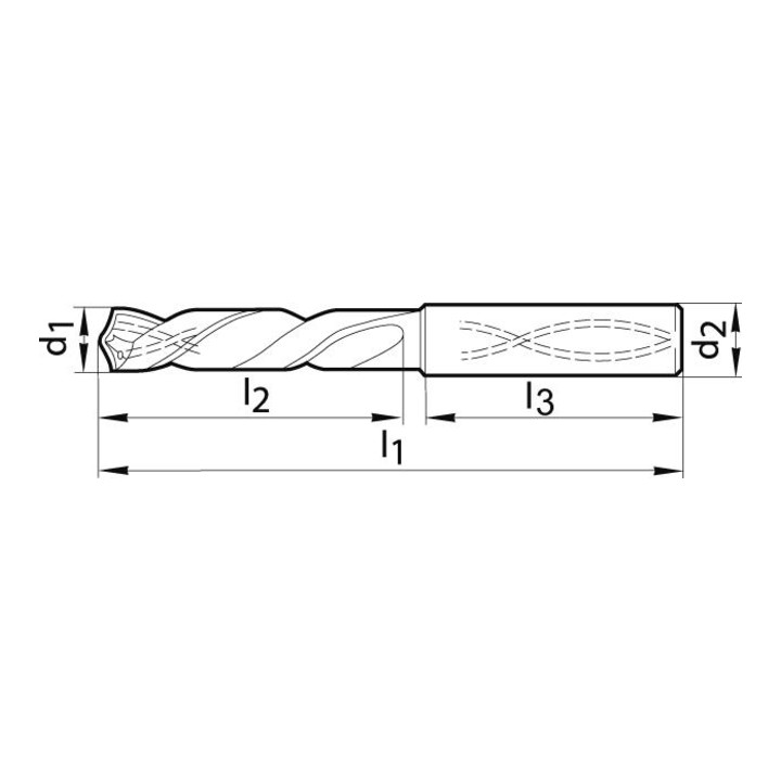 VA Bohrer VHM 6537HA 3xd 11,50mm TiALN IK FORMAT