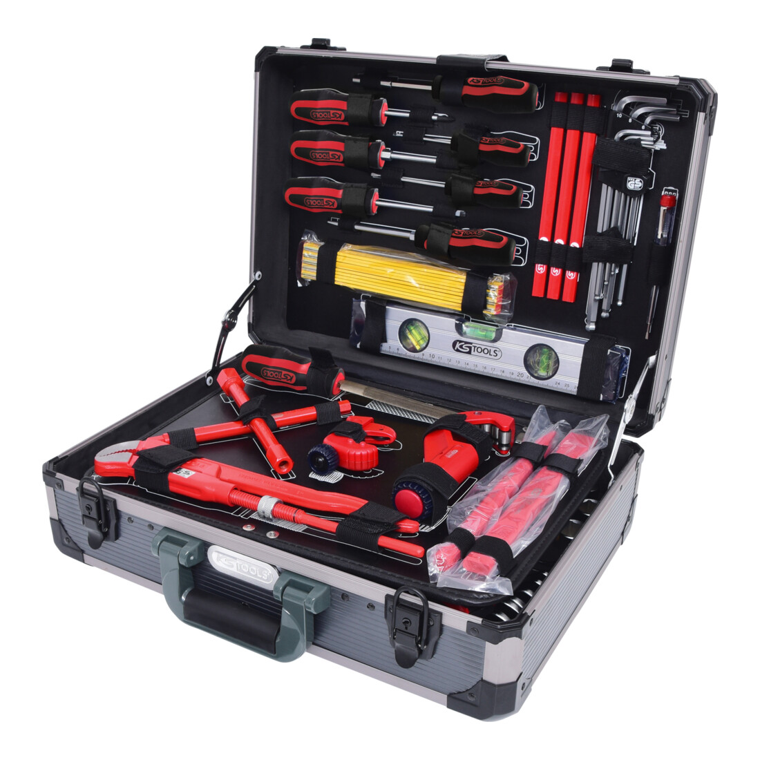 Valise à composition sanitaire KS Tools 1/4"+1/2", 95 pcs.